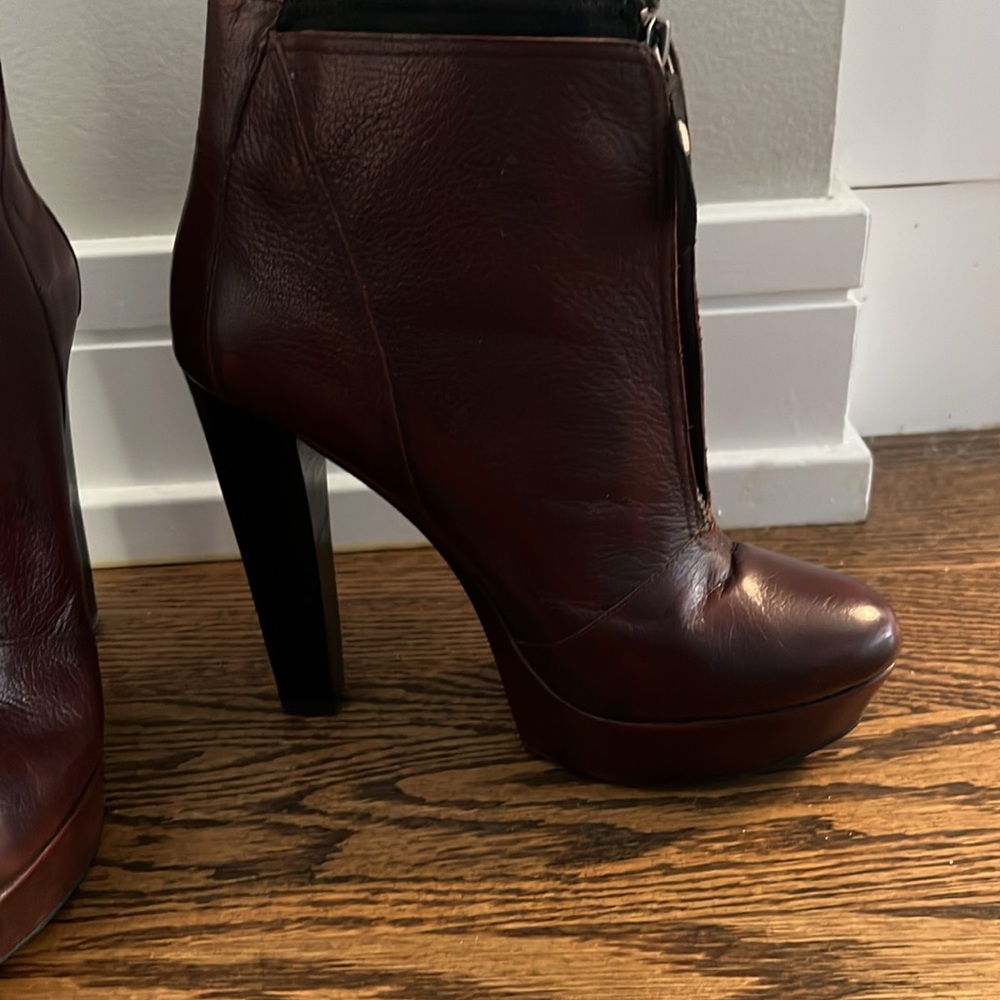 Luxury Rebel Boots Randy - Burgandy 39.5 Size - Picture 4 of 11